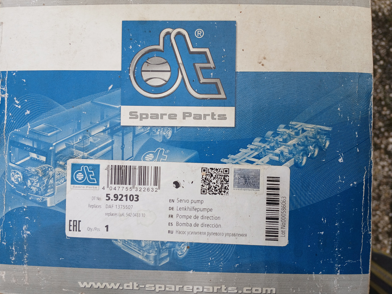 Steeringpump DT 592103 for Daf - Styrpump: bild 3 Steeringpump DT 592103 for Daf - Styrpump: bild 3