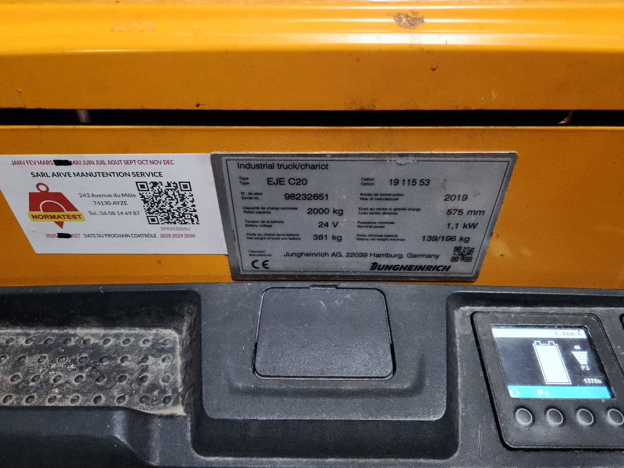 JUNGHEINRICH EJEC20 - Låglyftar: bild 1 JUNGHEINRICH EJEC20 - Låglyftar: bild 1