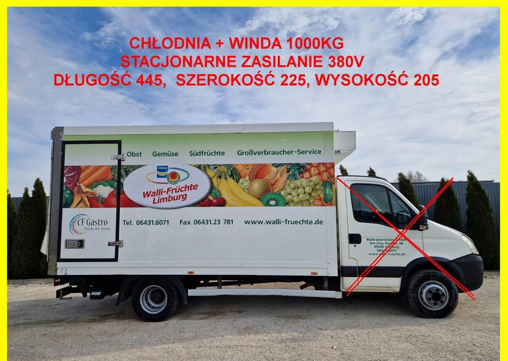 Chłodnia 8 palet + winda 1000kg, zasilanie stacjonarne, Iveco 70, Mascott, Atego, Sprinter, stan idealny! - Växelflak - kylbil: bild 1 Chłodnia 8 palet + winda 1000kg, zasilanie stacjonarne, Iveco 70, Mascott, Atego, Sprinter, stan idealny! - Växelflak - kylbil: bild 1