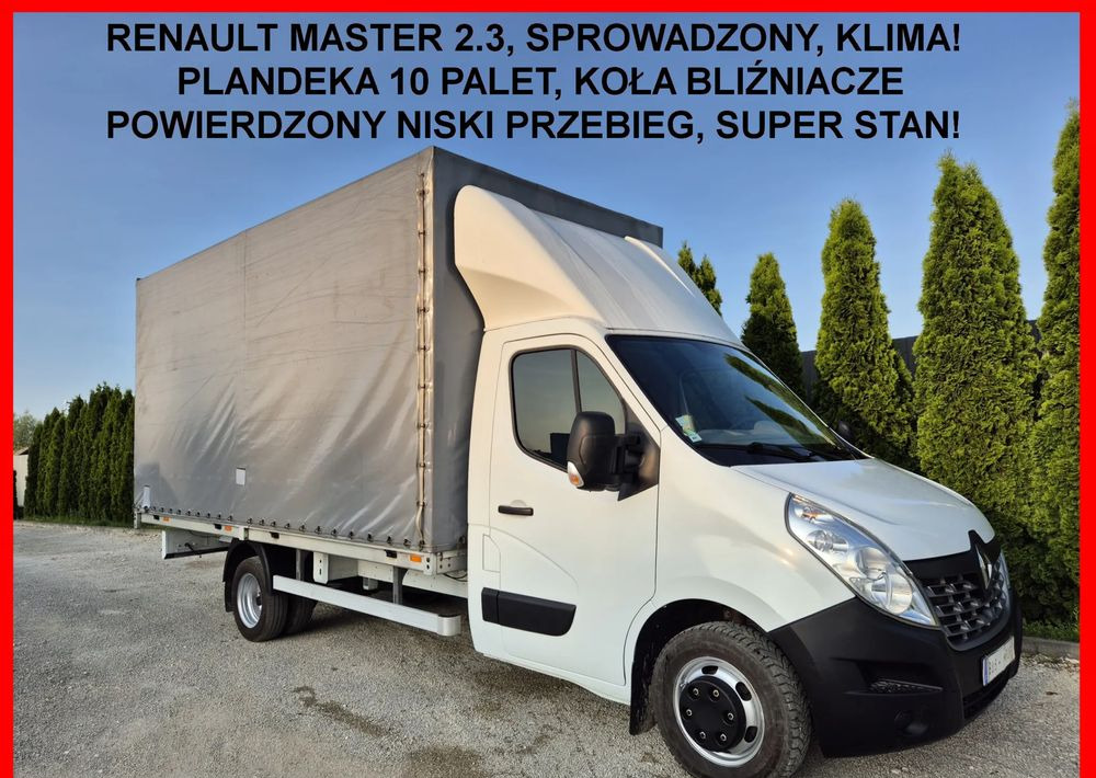 Renault Master 2.3 Plandeka 10 palet Bliźniaki - Transportbil med flak: bild 1 Renault Master 2.3 Plandeka 10 palet Bliźniaki - Transportbil med flak: bild 1
