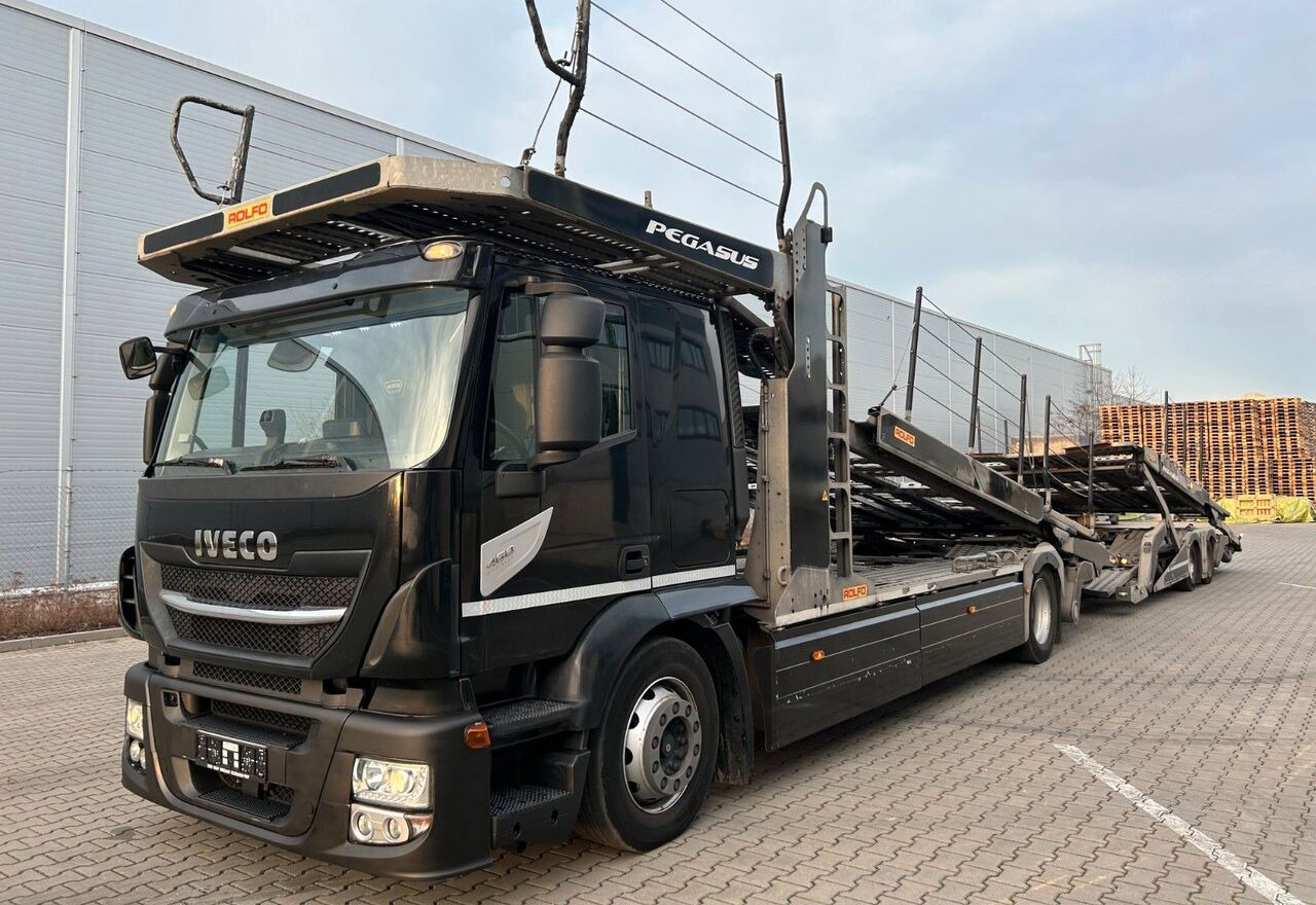 IVECO Stralis 460 + car transporter trailer - Biltransportbil lastbil: bild 1 IVECO Stralis 460 + car transporter trailer - Biltransportbil lastbil: bild 1