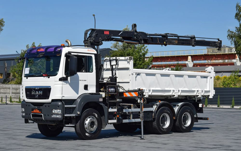 MAN TGS 33.360 / 6x4 / HDS HIAB 122 E-2 HIDUO / STEROWANIE RADIOWE / WYWROTKA / HYDROBURTA / AUTOMAT / KLIMA / TEMPOMAT / KAMERA COFANIA / SPROWADZONY - Tippbil lastbil, Kranbil: bild 1 MAN TGS 33.360 / 6x4 / HDS HIAB 122 E-2 HIDUO / STEROWANIE RADIOWE / WYWROTKA / HYDROBURTA / AUTOMAT / KLIMA / TEMPOMAT / KAMERA COFANIA / SPROWADZONY - Tippbil lastbil, Kranbil: bild 1