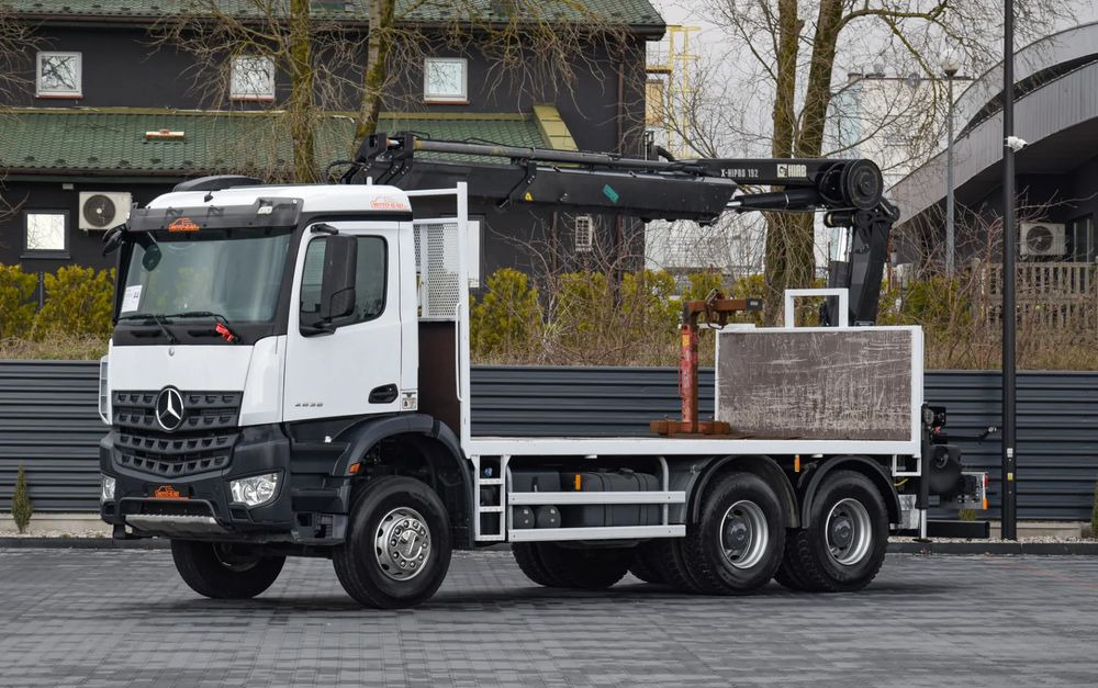 Mercedes-Benz AROCS 2636 / 6x4 / HIAB X-HIPRO 192 E-3 / WYSUW x3 / ROTATOR / STEROWANIE RADIOWE / UDT / PODPORY HYDRAULICZNE / AUTOMAT / KAMERA COFANIA / NISKI PRZEBIEG / SPROWADZONY - Flakbil, Kranbil: bild 1 Mercedes-Benz AROCS 2636 / 6x4 / HIAB X-HIPRO 192 E-3 / WYSUW x3 / ROTATOR / STEROWANIE RADIOWE / UDT / PODPORY HYDRAULICZNE / AUTOMAT / KAMERA COFANIA / NISKI PRZEBIEG / SPROWADZONY - Flakbil, Kranbil: bild 1