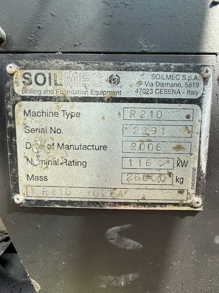 Soilmec R 210 - Pålkran: bild 4 Soilmec R 210 - Pålkran: bild 4