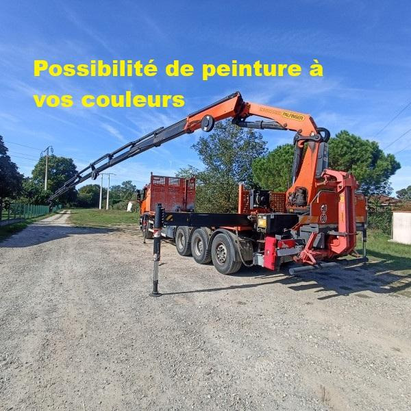 Scania P 410 - Flakbil, Kranbil: bild 1 Scania P 410 - Flakbil, Kranbil: bild 1