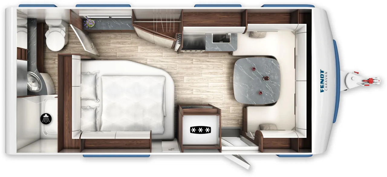 Wohnwagen Fendt Diamant 560 FD Modell 2026 - Husvagn: bild 2 Wohnwagen Fendt Diamant 560 FD Modell 2026 - Husvagn: bild 2