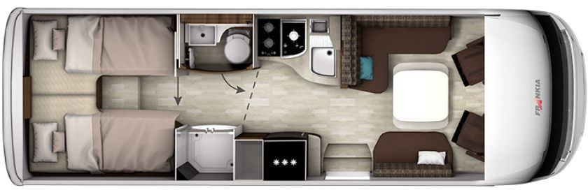 Frankia Titan I 790 GD Solar Klima Keramikv SOG ... - Helintegrerad husbil: bild 2 Frankia Titan I 790 GD Solar Klima Keramikv SOG ... - Helintegrerad husbil: bild 2