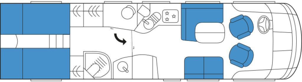Niesmann + Bischoff Flair 920 BS (Sonderkonfiguration) - Helintegrerad husbil: bild 2 Niesmann + Bischoff Flair 920 BS (Sonderkonfiguration) - Helintegrerad husbil: bild 2