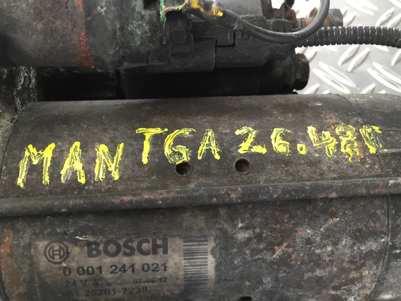 Gebrauchter Anlasser MAN TGA 26 480, Motor Typ D 2876 LF 12, Artikel Nr. : 51.26201 - 7239 - Starter för Lastbil: bild 4 Gebrauchter Anlasser MAN TGA 26 480, Motor Typ D 2876 LF 12, Artikel Nr. : 51.26201 - 7239 - Starter för Lastbil: bild 4