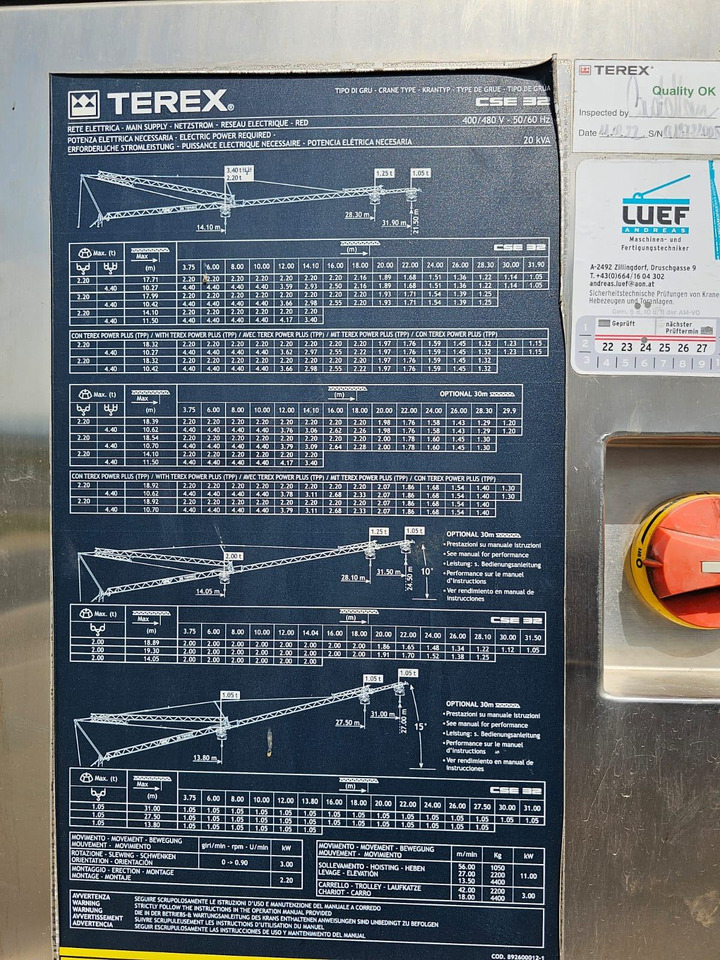 TEREX 32 - Självresande tornkran: bild 2 TEREX 32 - Självresande tornkran: bild 2