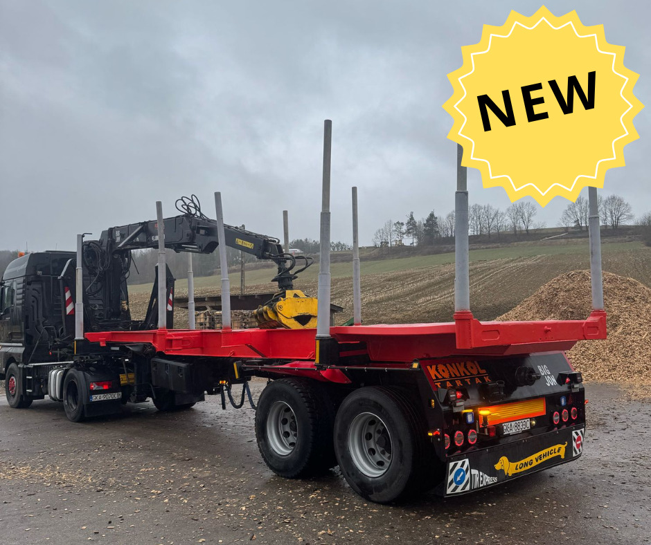 NACZEPA Z DŹWIGIEM DO DREWNA - Timmertrailer: bild 4 NACZEPA Z DŹWIGIEM DO DREWNA - Timmertrailer: bild 4