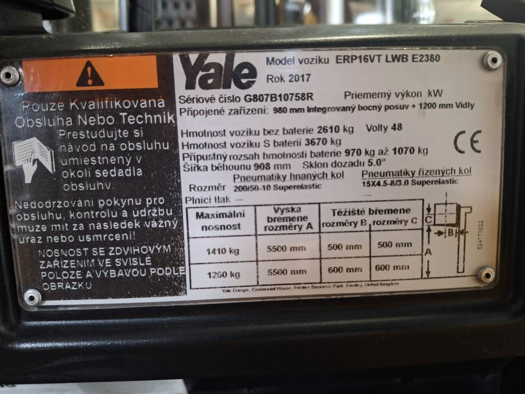 Yale ERP 16 VT - Eltruck: bild 2 Yale ERP 16 VT - Eltruck: bild 2