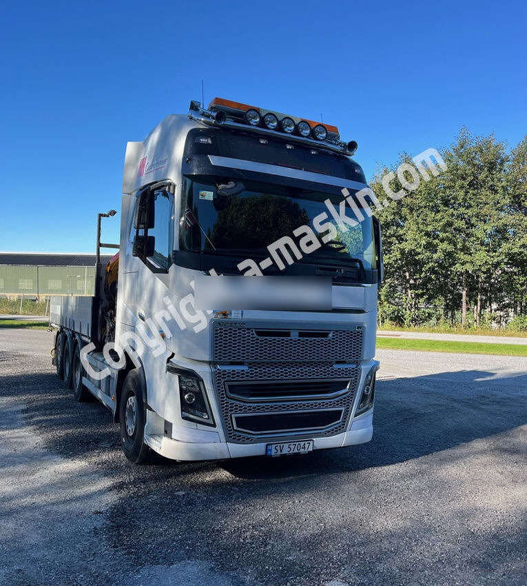 Volvo FH 16.540 - Flakbil, Kranbil: bild 1 Volvo FH 16.540 - Flakbil, Kranbil: bild 1