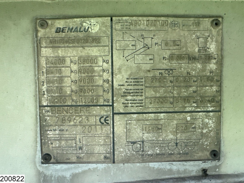 Benalu kipper 47 m3 - Tippbil semitrailer: bild 4 Benalu kipper 47 m3 - Tippbil semitrailer: bild 4