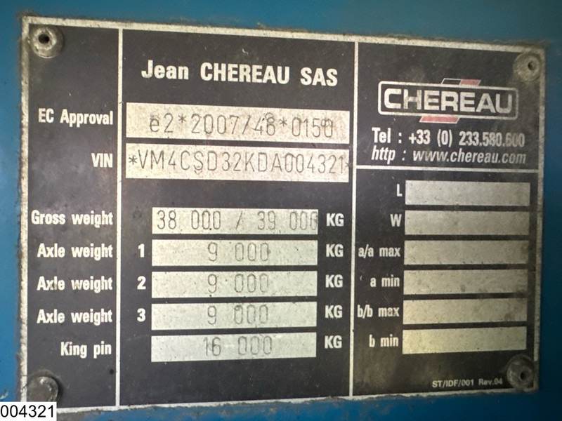 Chereau Koel vries Carrier Vector 1550 - Kyl/ Frys semitrailer: bild 4 Chereau Koel vries Carrier Vector 1550 - Kyl/ Frys semitrailer: bild 4