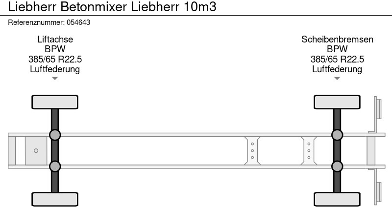Betongtrailer Liebherr Betonmixer Liebherr 10m3: bild 17