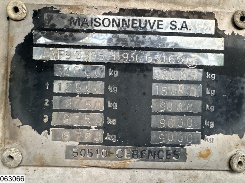 MAISONNEUVE Food 32.700 liter, 5 comp - Tanktrailer: bild 4 MAISONNEUVE Food 32.700 liter, 5 comp - Tanktrailer: bild 4