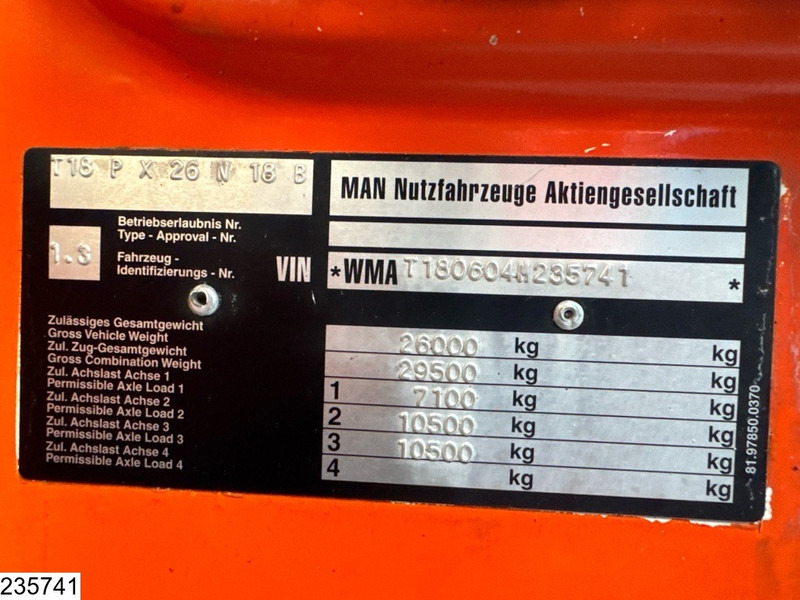 Betongbil MAN 27 293 6x4, Manual transmission, Steel suspension: bild 7