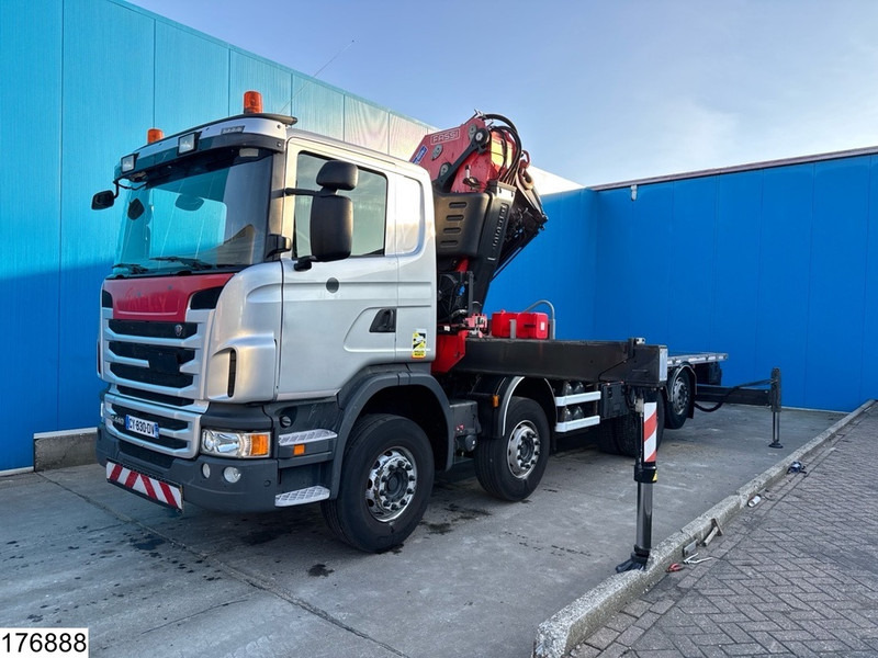Scania G 440 8x2, EURO 5, Fassi, Retarder, Remote - Flakbil, Kranbil: bild 2 Scania G 440 8x2, EURO 5, Fassi, Retarder, Remote - Flakbil, Kranbil: bild 2