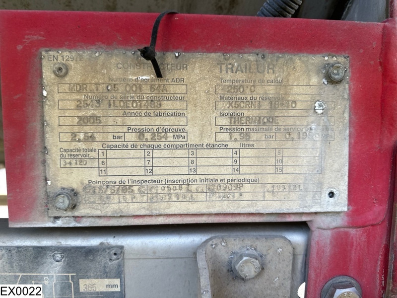 Trailor Bitum 34120 Liter, 1 Compartment - Tanktrailer: bild 3 Trailor Bitum 34120 Liter, 1 Compartment - Tanktrailer: bild 3