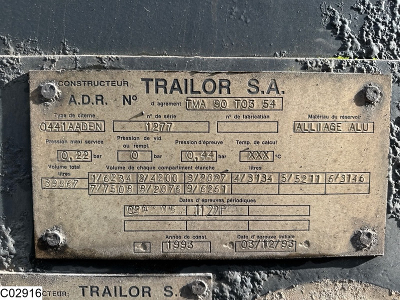 Trailor tank 39867 liter, 9 Comp - Tanktrailer: bild 5 Trailor tank 39867 liter, 9 Comp - Tanktrailer: bild 5