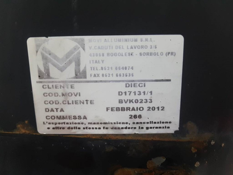 Dieci Telehandler-BVK0233-Cooler/Kühler/Koeler - Motor och reservdelar för Byggmaskiner: bild 3 Dieci Telehandler-BVK0233-Cooler/Kühler/Koeler - Motor och reservdelar för Byggmaskiner: bild 3