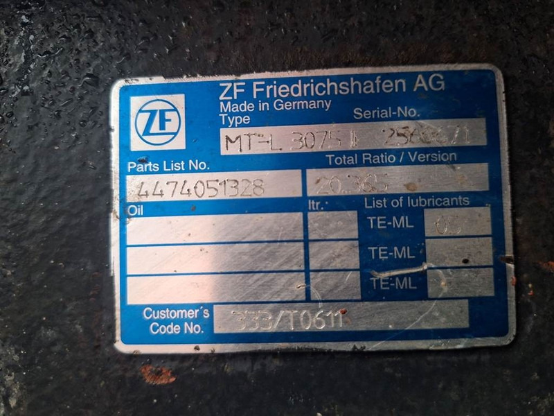 JCB 333/T0611-ZF MT-L3075II-4474051328-Axle/Achse/As - Axel och reservdelar för Byggmaskiner: bild 5 JCB 333/T0611-ZF MT-L3075II-4474051328-Axle/Achse/As - Axel och reservdelar för Byggmaskiner: bild 5