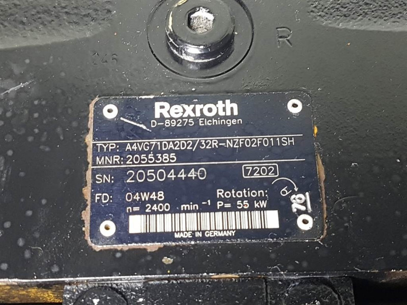 Rexroth A4VG71DA2D2/32R-R902055385-Drive pump/Fahrpumpe - Hydraulik för Byggmaskiner: bild 4 Rexroth A4VG71DA2D2/32R-R902055385-Drive pump/Fahrpumpe - Hydraulik för Byggmaskiner: bild 4