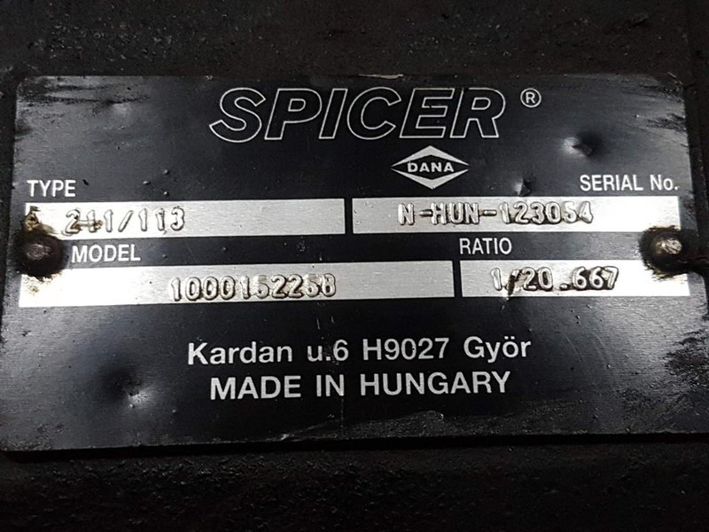 Axel och reservdelar för Byggmaskiner Spicer Dana 211/113 - Axle/Achse/As: bild 6 Axel och reservdelar för Byggmaskiner Spicer Dana 211/113 - Axle/Achse/As: bild 6