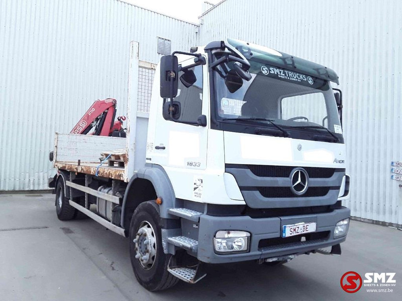 Mercedes-Benz Axor 1833 Fassi f 110a 284000km airco TOP condition - Flakbil, Kranbil: bild 1 Mercedes-Benz Axor 1833 Fassi f 110a 284000km airco TOP condition - Flakbil, Kranbil: bild 1