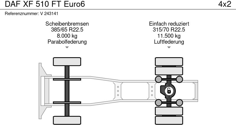 Dragbil DAF XF 510 FT Euro6: bild 8 Dragbil DAF XF 510 FT Euro6: bild 8