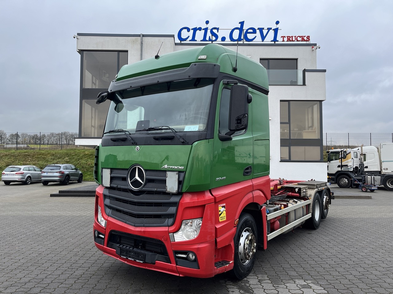 Mercedes-Benz Actros 2745 6x2 Gergen 21 70 Abrollkipper - Lastväxlare lastbil: bild 1 Mercedes-Benz Actros 2745 6x2 Gergen 21 70 Abrollkipper - Lastväxlare lastbil: bild 1