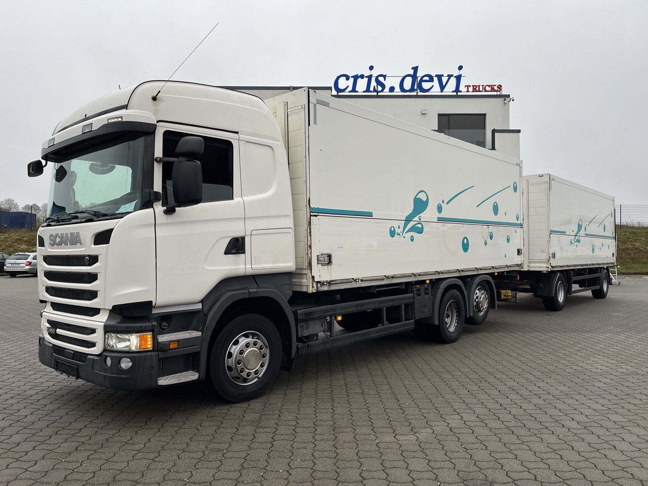 Scania R 450 6x2 Geränkezug + Orten Anhänger - Dryckestransport lastbil: bild 1 Scania R 450 6x2 Geränkezug + Orten Anhänger - Dryckestransport lastbil: bild 1
