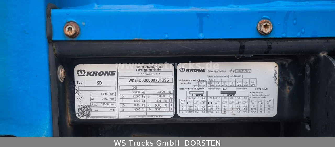 Krone SD 27 Planauflieger mit Edscha | ABS, EBS, XL - Kapelltrailer: bild 3 Krone SD 27 Planauflieger mit Edscha | ABS, EBS, XL - Kapelltrailer: bild 3