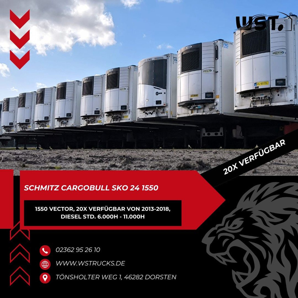 Schmitz Cargobull Kühlauflieger Blumenbreit Vector 1550 - Skåp semitrailer: bild 1 Schmitz Cargobull Kühlauflieger Blumenbreit Vector 1550 - Skåp semitrailer: bild 1