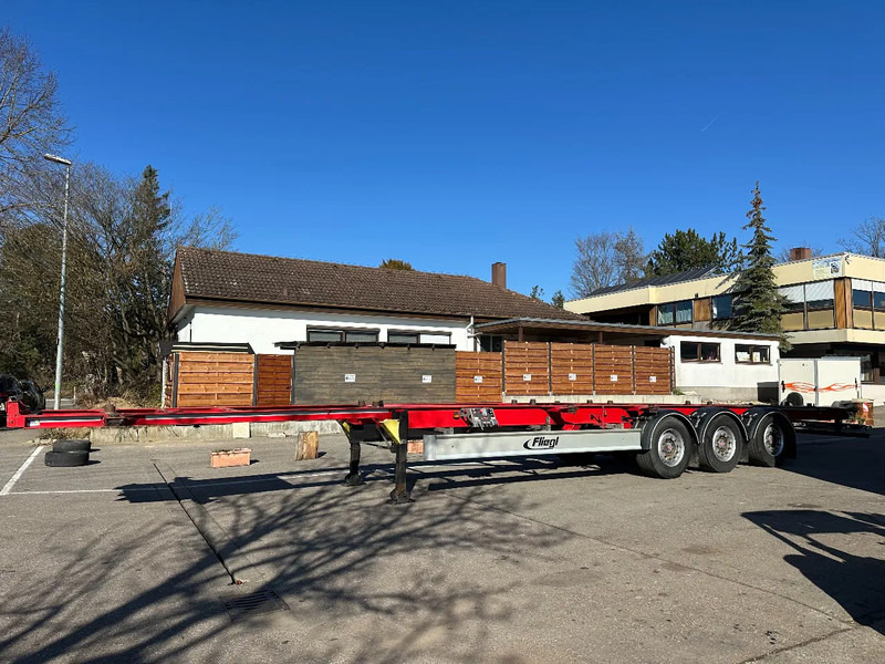 Fliegl Containerchassis für 2 Wechselbrücken 15 m extralang! - Containerbil/ Växelflak semitrailer: bild 1 Fliegl Containerchassis für 2 Wechselbrücken 15 m extralang! - Containerbil/ Växelflak semitrailer: bild 1