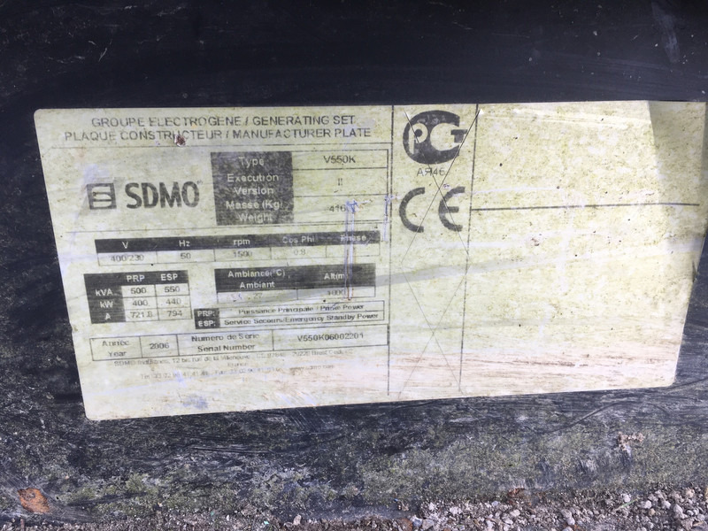 Volvo V550K GENERATOR 550KVA USED - Elgenerator: bild 5 Volvo V550K GENERATOR 550KVA USED - Elgenerator: bild 5