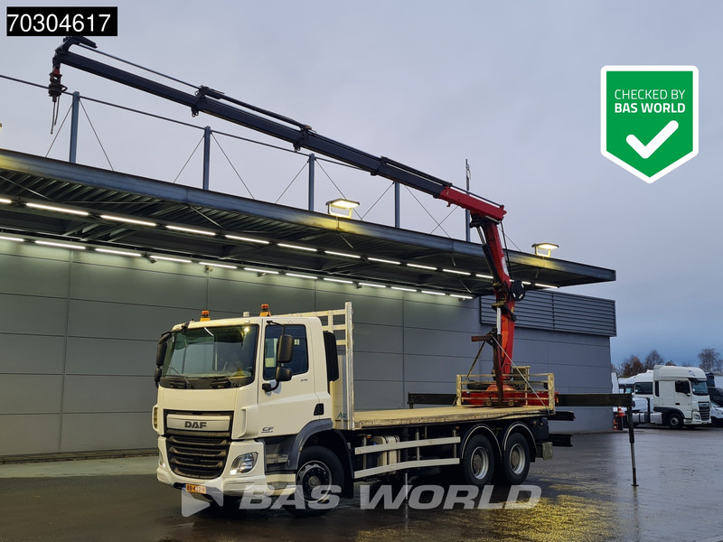 DAF CF 370 6X4 NL-Truck HMF1820-K4 Crane Manual Steelsuspension Big-Axle Euro 6 - Flakbil, Kranbil: bild 1 DAF CF 370 6X4 NL-Truck HMF1820-K4 Crane Manual Steelsuspension Big-Axle Euro 6 - Flakbil, Kranbil: bild 1