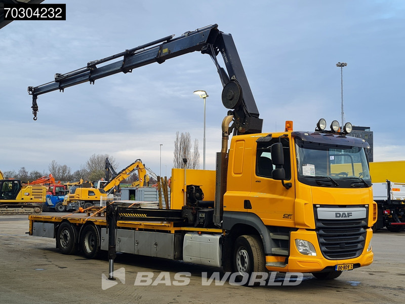 DAF CF 410 CF 6X2 HIAB 244EP-4 HIPRO Crane Kran Lift +Steering Axle Automatic Euro 6 - Flakbil, Kranbil: bild 3 DAF CF 410 CF 6X2 HIAB 244EP-4 HIPRO Crane Kran Lift +Steering Axle Automatic Euro 6 - Flakbil, Kranbil: bild 3