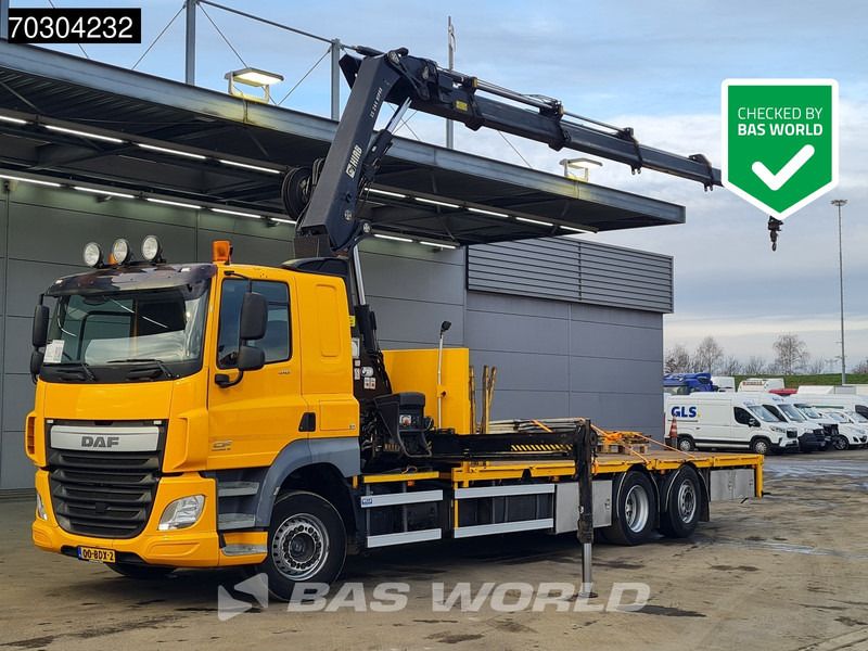 DAF CF 410 CF 6X2 HIAB 244EP-4 HIPRO Crane Kran Lift +Steering Axle Automatic Euro 6 - Flakbil, Kranbil: bild 1 DAF CF 410 CF 6X2 HIAB 244EP-4 HIPRO Crane Kran Lift +Steering Axle Automatic Euro 6 - Flakbil, Kranbil: bild 1