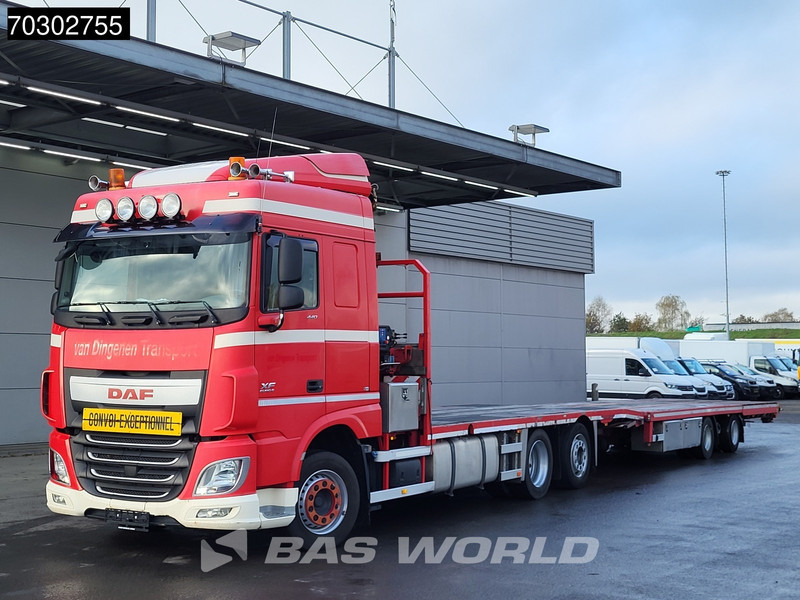 DAF XF 440 XF 6X2 NL-Truck Transporter APK HMF 900-K2 crane Winch Lift-Lenkachse Euro 6 - Flakbil, Kranbil: bild 5 DAF XF 440 XF 6X2 NL-Truck Transporter APK HMF 900-K2 crane Winch Lift-Lenkachse Euro 6 - Flakbil, Kranbil: bild 5