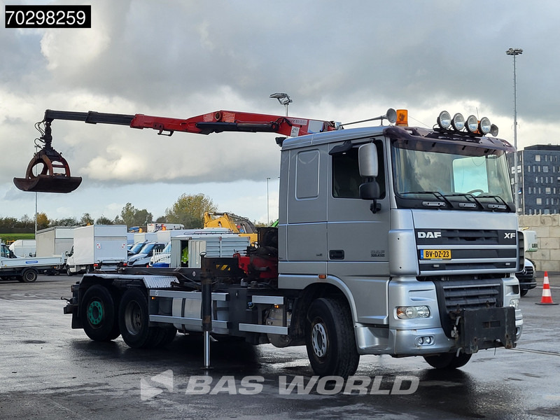 DAF XF105.410 XF 6X2 NL-Truck HMF 1643 Z2 Crane 24T Container system Lift+Steering-Axle Euro 5 - Lastbil med kabelsystem, Kranbil: bild 3 DAF XF105.410 XF 6X2 NL-Truck HMF 1643 Z2 Crane 24T Container system Lift+Steering-Axle Euro 5 - Lastbil med kabelsystem, Kranbil: bild 3