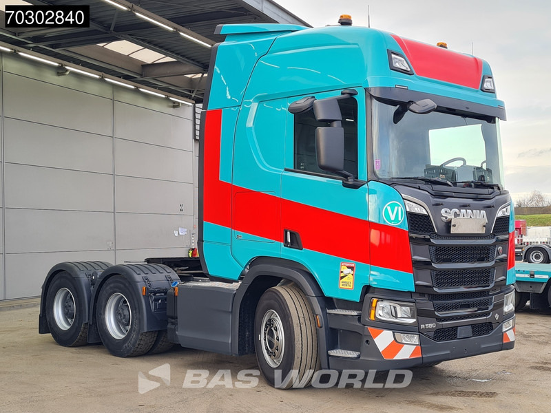 Scania R580 R 6X4 120T! 3-Pedals Retarder Big-Axle Leder Standklima - Dragbil: bild 3 Scania R580 R 6X4 120T! 3-Pedals Retarder Big-Axle Leder Standklima - Dragbil: bild 3