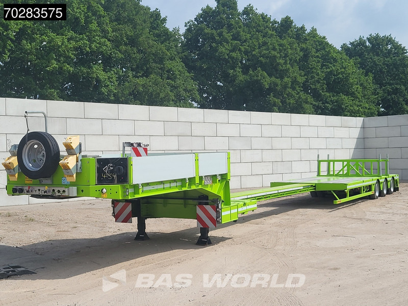Faymonville F-S43-1AAF 3 axles Extendable Twistlocks 3x Hydraulic Steering Galvanised - Låg lastare semitrailer: bild 2 Faymonville F-S43-1AAF 3 axles Extendable Twistlocks 3x Hydraulic Steering Galvanised - Låg lastare semitrailer: bild 2