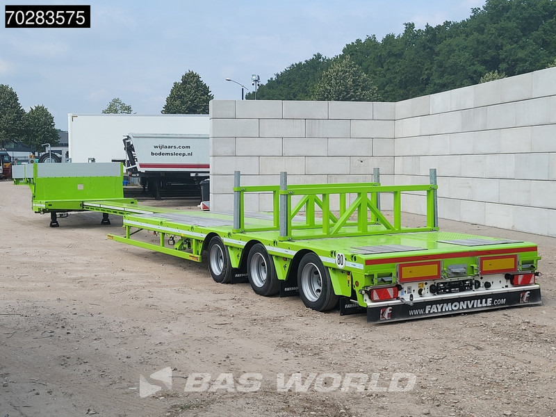 Faymonville F-S43-1AAF 3 axles Extendable Twistlocks 3x Hydraulic Steering Galvanised - Låg lastare semitrailer: bild 3 Faymonville F-S43-1AAF 3 axles Extendable Twistlocks 3x Hydraulic Steering Galvanised - Låg lastare semitrailer: bild 3