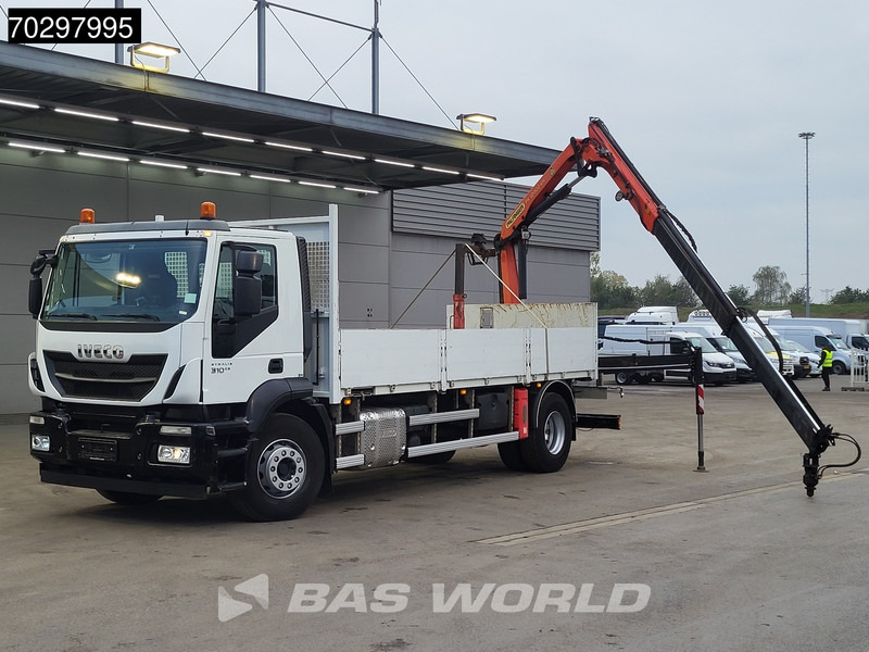 Flakbil, Kranbil Iveco Stralis 310 Stralis 4X2 Palfinger PK12002 Crane Kran rotator Steelsuspension Automatic Euro 6: bild 5 Flakbil, Kranbil Iveco Stralis 310 Stralis 4X2 Palfinger PK12002 Crane Kran rotator Steelsuspension Automatic Euro 6: bild 5