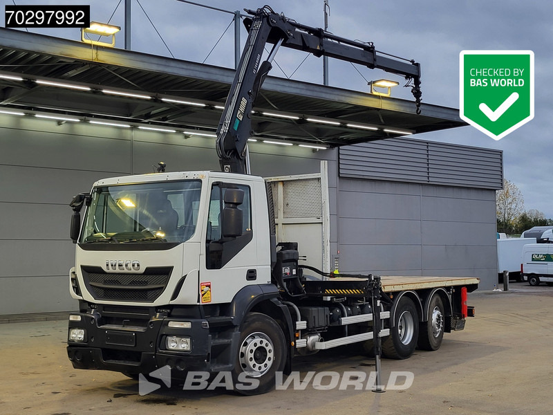 Iveco Stralis 310 Stralis 6X2 HIAB 144 BS-2 Crane Kran Lift+Steering-Axle Manual Euro 5 - Flakbil, Kranbil: bild 1 Iveco Stralis 310 Stralis 6X2 HIAB 144 BS-2 Crane Kran Lift+Steering-Axle Manual Euro 5 - Flakbil, Kranbil: bild 1