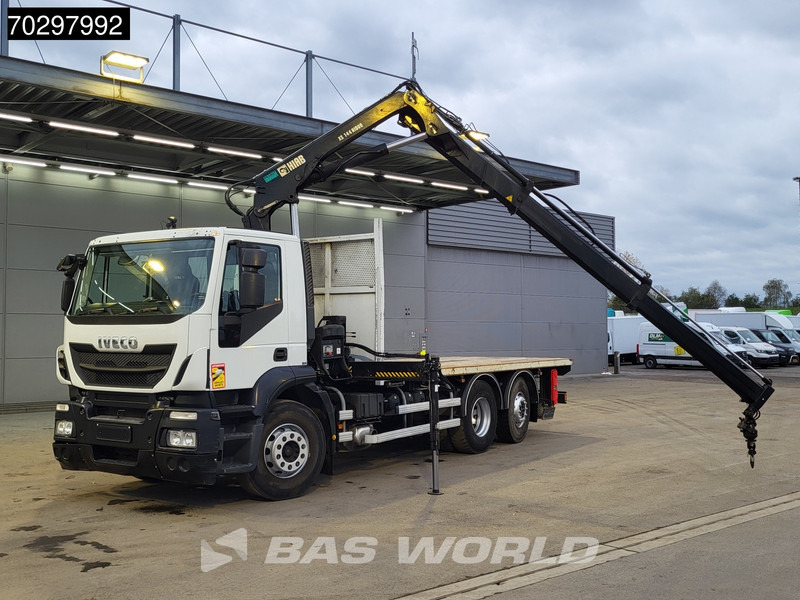Iveco Stralis 310 Stralis 6X2 HIAB 144 BS-2 Crane Kran Lift+Steering-Axle Manual Euro 5 - Flakbil, Kranbil: bild 5 Iveco Stralis 310 Stralis 6X2 HIAB 144 BS-2 Crane Kran Lift+Steering-Axle Manual Euro 5 - Flakbil, Kranbil: bild 5