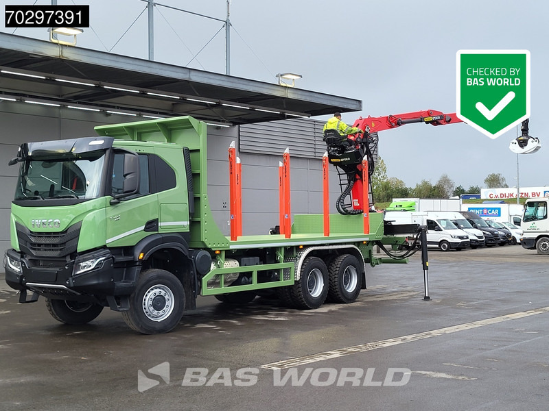 Iveco T-Way 450 6X6 UNUSED! Palfinger Q150Z Crane Retarder Holztransport Big-Axle LED Euro 6 - Timmerbil, Kranbil: bild 1 Iveco T-Way 450 6X6 UNUSED! Palfinger Q150Z Crane Retarder Holztransport Big-Axle LED Euro 6 - Timmerbil, Kranbil: bild 1
