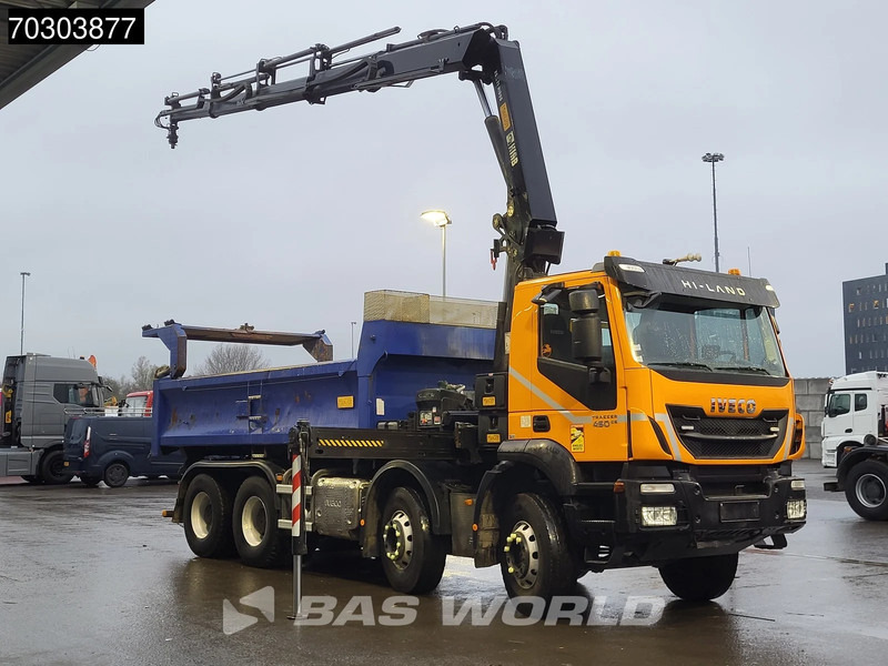 Iveco Trakker 450 8X4 HIAB 211 EP-4 Hiduo Kran Crane Big-Axle 2-Side Tipper Euro 6 - Tippbil lastbil, Kranbil: bild 3 Iveco Trakker 450 8X4 HIAB 211 EP-4 Hiduo Kran Crane Big-Axle 2-Side Tipper Euro 6 - Tippbil lastbil, Kranbil: bild 3